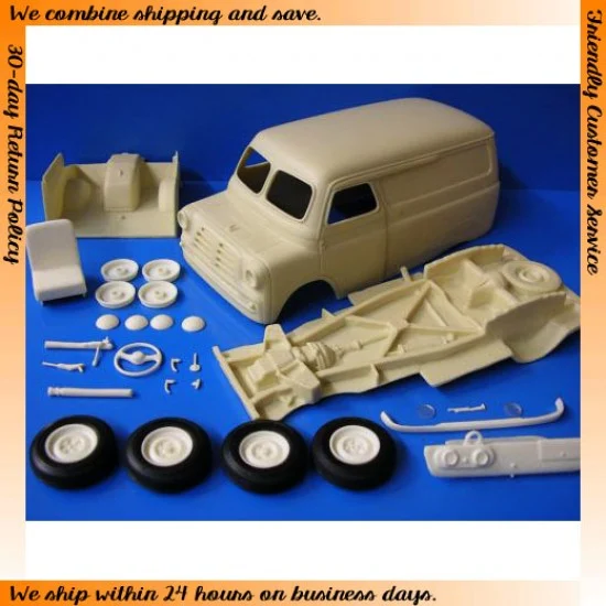 The Parts Box 1400 1/24 Bedford CA van (Complete Curbside Resin kit) - Model Cars