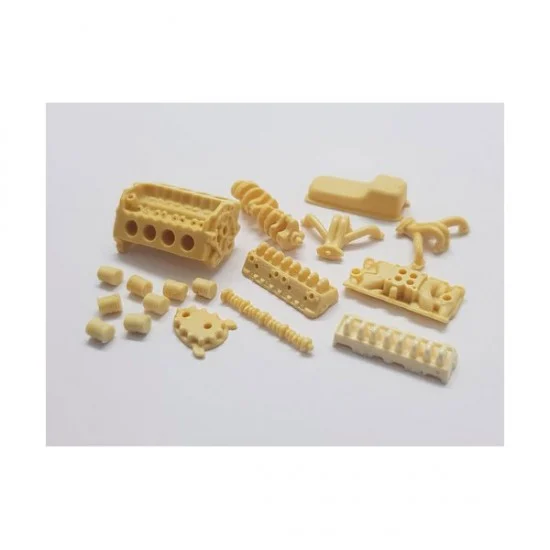 The Parts Box 1583 1/25 SBC Engine Disassembled - Model Cars