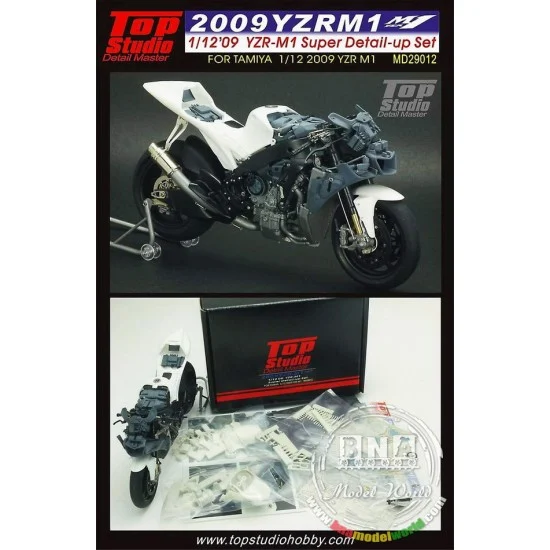 Top Studio MD29012 1/12 Yamaha YZR-M1 2009 Super Detail Set for Tamiya kit