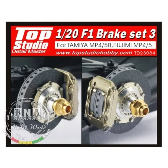 Top Studio TD23084 1/20 F1 Brake Set Vol.3 for Tamiya MP4/5B, Fujimi MP4/5 - Model Cars
