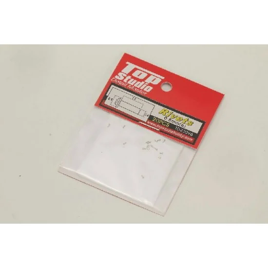 Top Studio TD23096 0.8mm Rivets (A) (20pcs) - Hobby Tools & Supplies