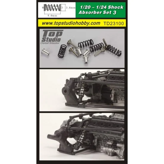 Top Studio TD23100 1/20-1/24 Metal Shock Absorber Set #3