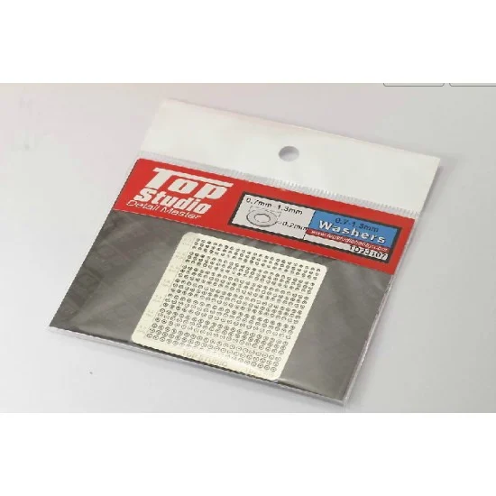 Top Studio TD23107 0.7mm to 1.3mm Washers - Hobby Tools & Supplies