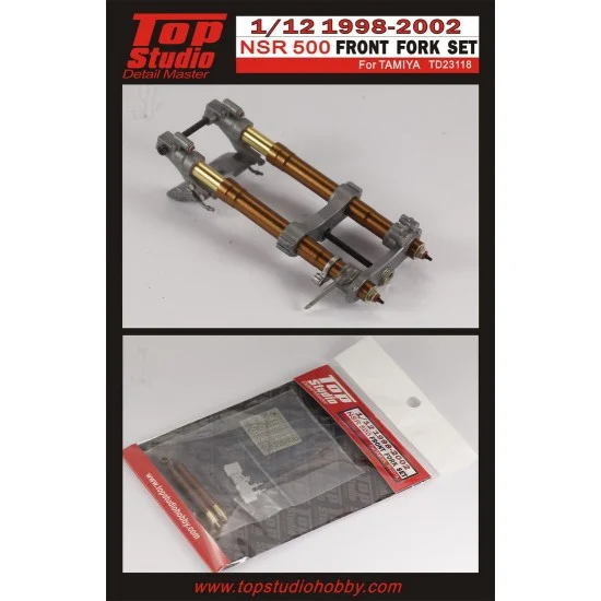 Top Studio TD23118 1/12 Honda NSR500 (1998-2002) Front Fork set for Tamiya kit
