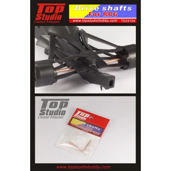 Top Studio TD23124 1/20 Red Bull Racing Renault RB6 Drive Shafts set Tamiya kit - Model Cars