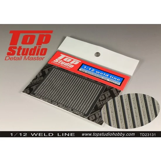Top Studio TD23131 1/12 Photo-etched Weld Line