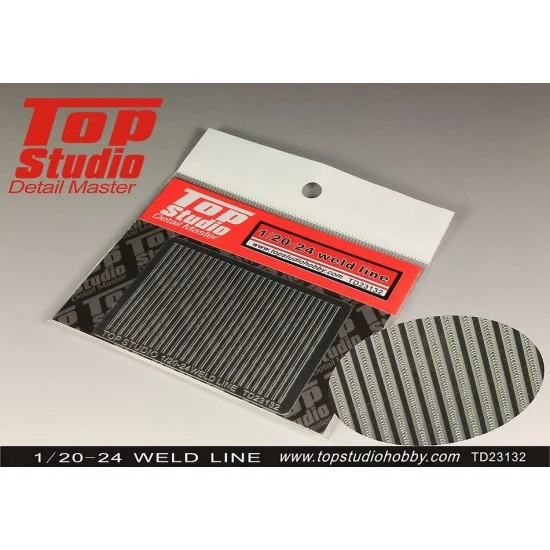 Top Studio TD23132 1/20 - 1/24 Photo-etched Weld Line