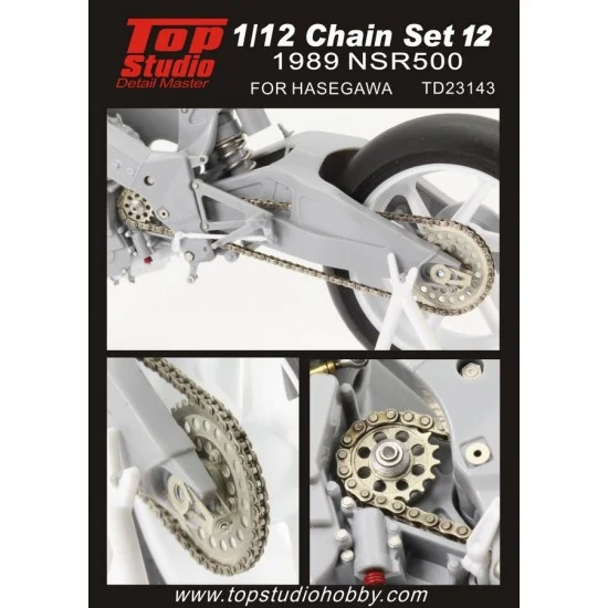 Top Studio TD23143 1/12 Honda NSR500 1989 Chain Set for Hasegawa kit (PE+Metal parts) - Model Motorcycles