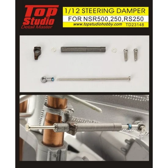 Top Studio TD23148 1/12 Steering Damper for Honda NSR250/NSR500/RS250 - Model Motorcycles