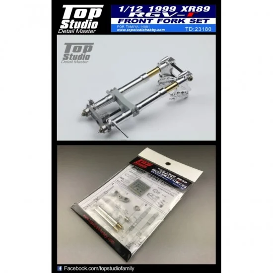 Top Studio TD23180 1/12 Suzuki XR89 RVG-Gamma Front Fork Set 1999 for Tamiya #14081