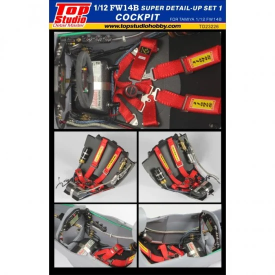 Top Studio TD23226 1/12 FW14B Cockpit Super Detail-up Set Vol.1 for Tamiya kits