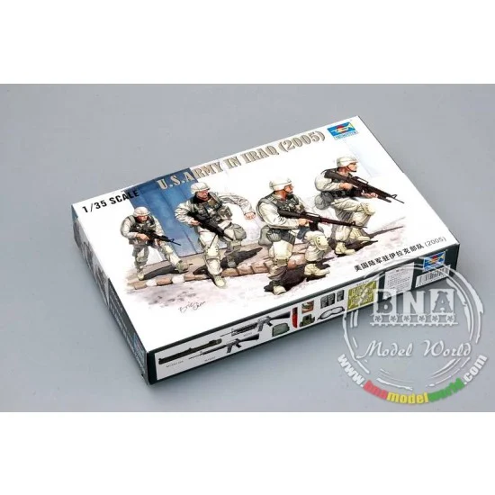 Trumpeter 00418 1/35 US Army in Iraq 2005 (4 Figures) - Model Figures