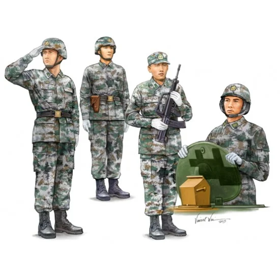 Trumpeter 00431 1/35 Chinese PLA Tank Crew (6 Figures) - Model Figures