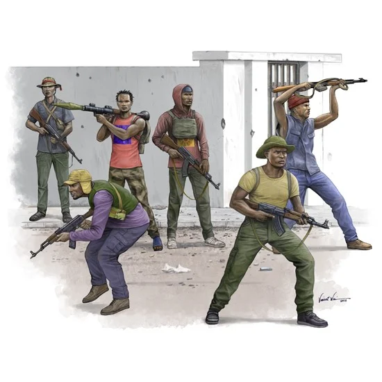 Trumpeter 00438 1/35 African Freedom Fighters - Model Figures