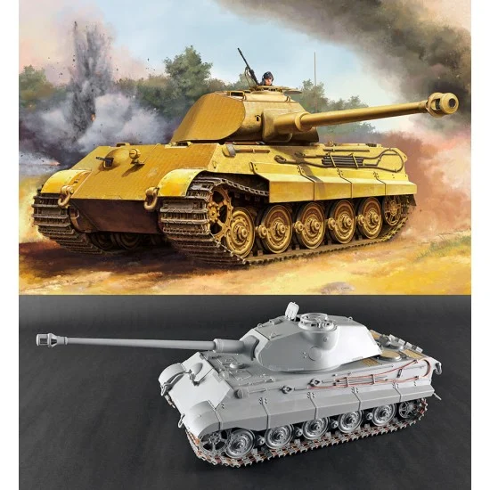 Trumpeter 00948 1/16 Pz.Kpfw.VI Sd.Kfz.182 Tiger II (Porsche Early vehicle Fgst.Nr.280009) - Military Vehicles & Tanks