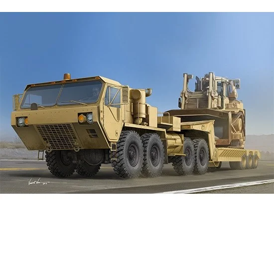 Trumpeter 01055 1/35 M983A2 HEMTT Tractor with M870A1 Semi-Trailer