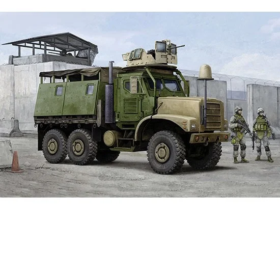 Trumpeter 01080 1/35 US MK23 MTVR MAS Truck with Armour Protection Kit - Military Vehicles & Tanks