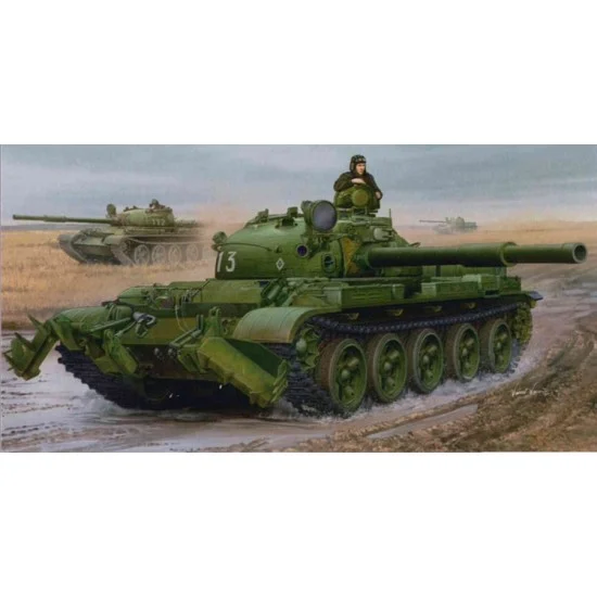 Trumpeter 01550 1/35 Russian T-62 Mod.1975 with KMT-6 Mine Plow