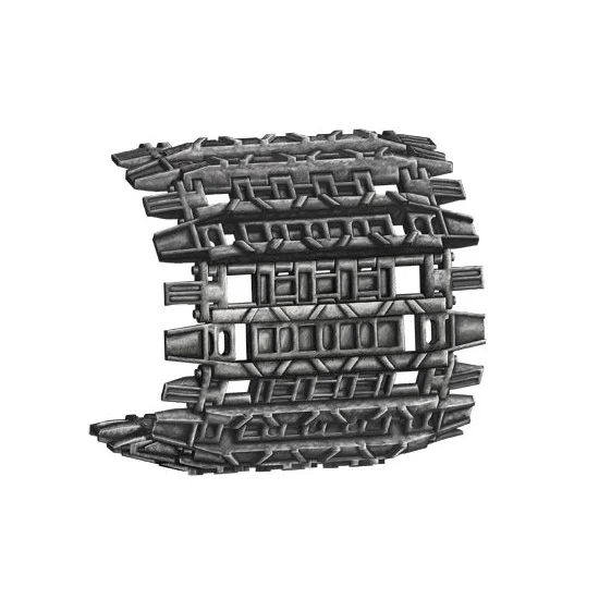 Trumpeter 02049 1/35 E-100 Track links (Workable)