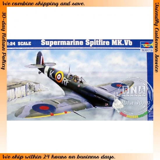 Trumpeter 02403 1/24 Supermarine Spitfire MK.Vb - Model Planes