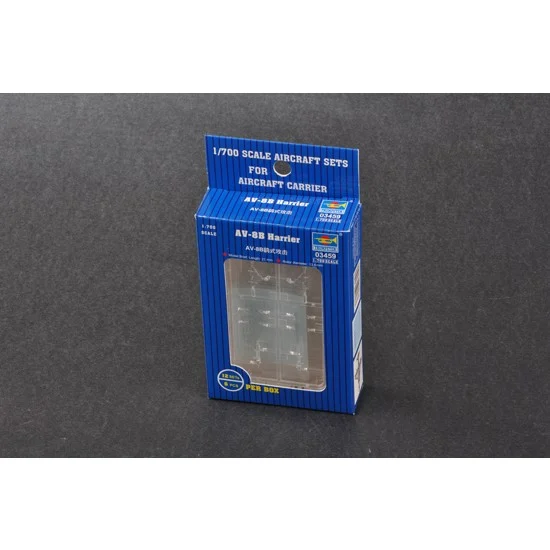 Trumpeter 03459 1/700 Mini Aircraft - McDonnell-Douglas AV-8B Harrier (12 Sets)