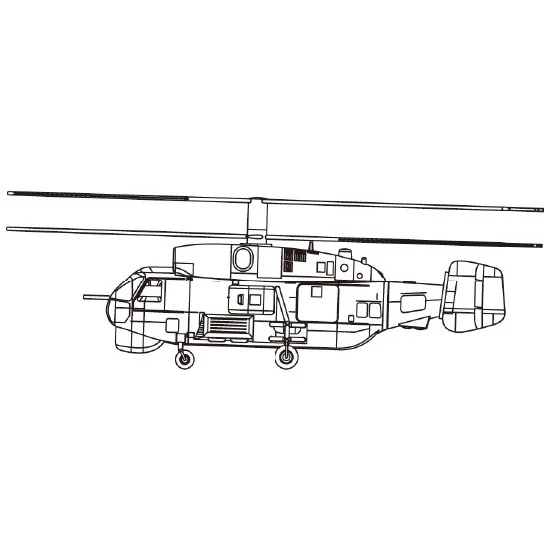 Trumpeter 04202 1/200 Kamov KA-27 Military Helicopter