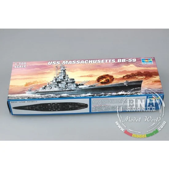 Trumpeter 05761 1/700 USS Massachusetts (BB-59)