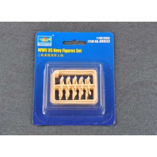 Trumpeter 06633 1/200 WWII US Navy figures Set (60 figures) - Model Figures