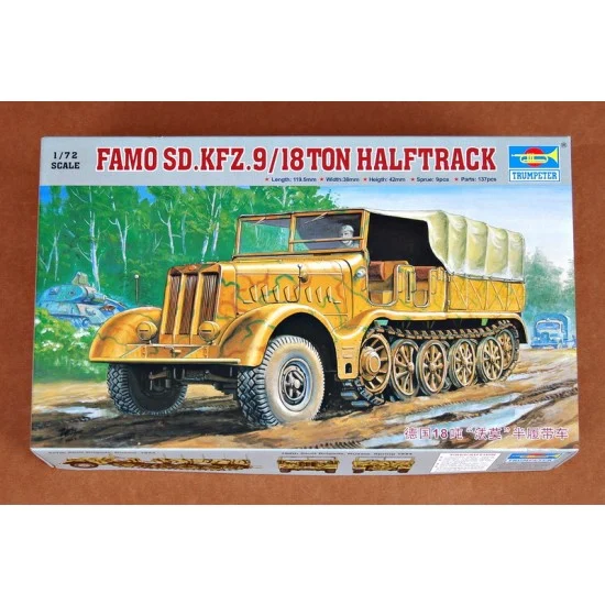 Trumpeter 07203 1/72 FAMO SdKfz.9 18t Halftrack - Military Vehicles & Tanks