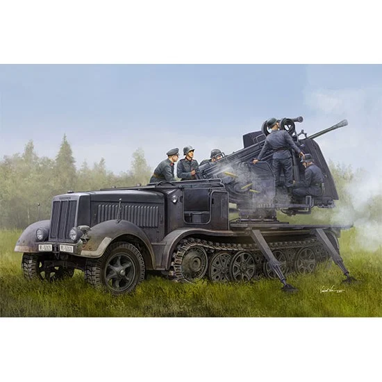 Trumpeter 09513 1/35 German 5cm FLAK 41 auf Selbstfahrlafette (SdKfz.7/2) - Military Vehicles & Tanks
