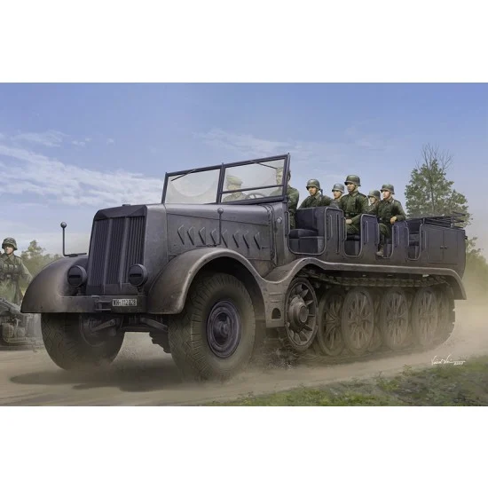Trumpeter 09575 1/35 Schwerer Zugkraftwagen 18 t Sd.Kfz.9 Artillery Version - Military Vehicles & Tanks