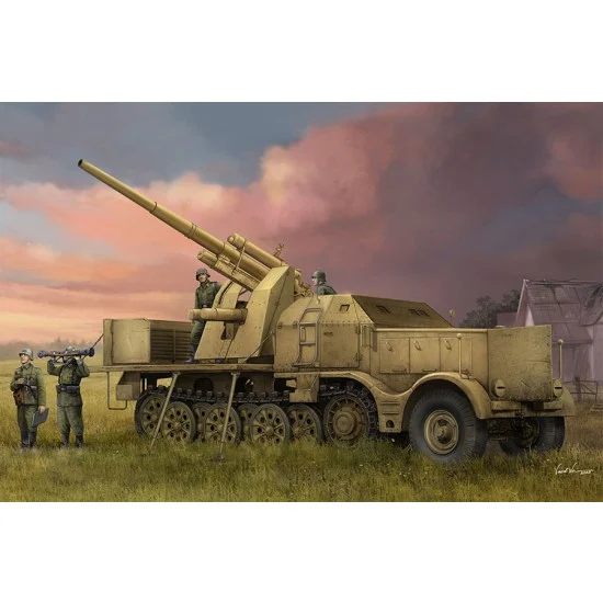 Trumpeter 09577 1/35 Schwerer Zugkraftwagen 18 t with 8.8cm Flak - Military Vehicles & Tanks