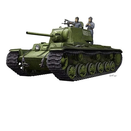 Trumpeter 09597 1/35 KV-1 1942 Simplified Turret Tank w/Tank Crew