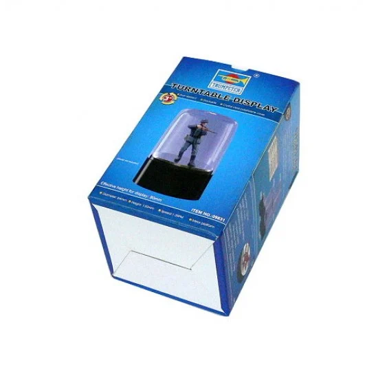 Trumpeter 09831 84 x 47mm Turntable Display with Dome (round top) for 80mm Model - Hobby Tools & Supplies