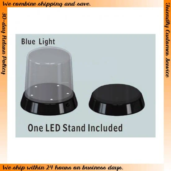 Trumpeter 09861 Round Top Display Case with Optional LED Base (84 x 115mm) - Hobby Tools & Supplies