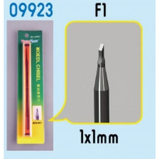 Trumpeter 09923 Micro Chisel F1 - Flat 1mm Tip (1x1mm)