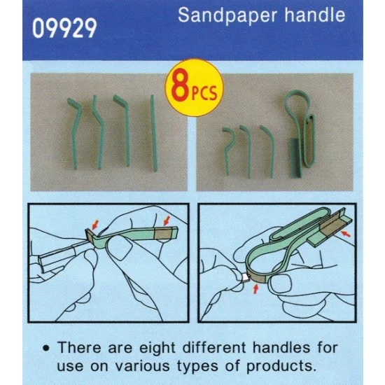 Trumpeter 09929 Sandpaper Handles (8pcs) - Hobby Tools & Supplies