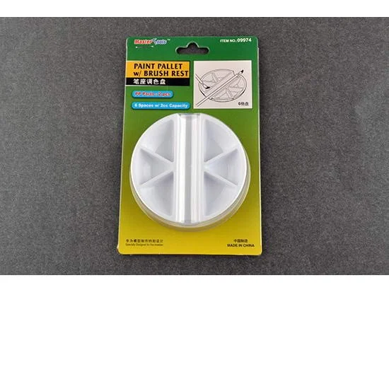 Trumpeter 09974 Paint Pallet with Brush Rest - Hobby & Model Paints