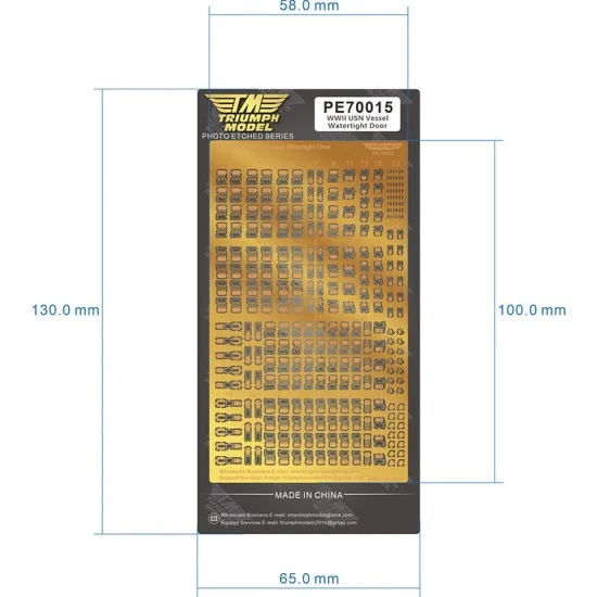 Triumph Model PE70015 1/700 WWII USN Vessel Watertight Door - Model Ships & Boats