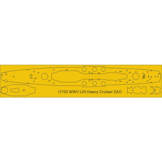 Triumph Model WD70004 1/700 IJN Heavy Cruiser Zao Deck Mask Sheet - Model Ships & Boats