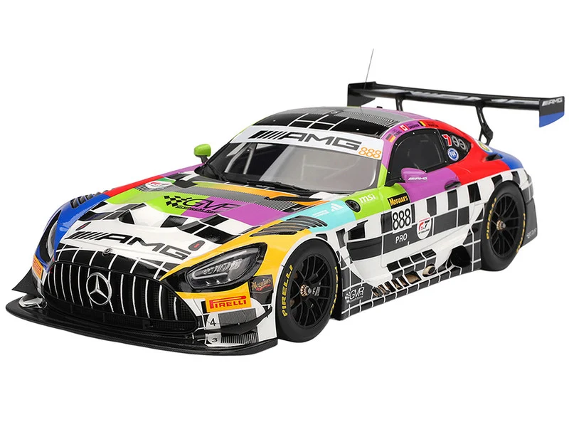 Mercedes-AMG GT3 #888 Maro Engel - Mikael Grenier - Maxime Martin "Mercedes-AMG Team GMR" Meguiar´s "Bathurst 12 Hour" (2025) 1/18 Model Car by Top Speed