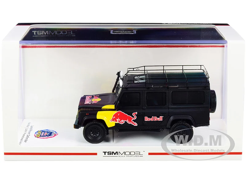 Land Rover Defender Black "Red Bull LUKA" Promotional Vehicle 1/43 Model Car by True Scale Miniatures - Range/Land Rover Models