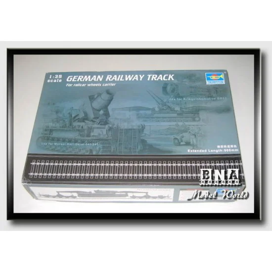 Trumpeter 00213 1/35 German Railway Track for Railcar Wheels Carrier - Military Vehicles & Tanks