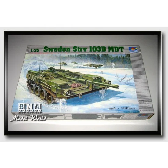Trumpeter 00309 1/35 Sweden Strv 103B Main Battle Tank - Military Vehicles & Tanks