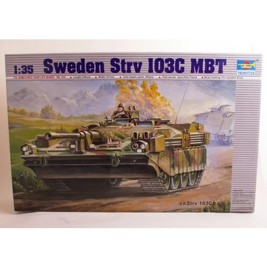 Trumpeter 00310 1/35 Sweden Strv 103C Main Battle Tank - Military Vehicles & Tanks