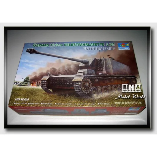 Trumpeter 00350 1/35 German 12.8cm Selbstfahrlafette L/61 - Military Vehicles & Tanks