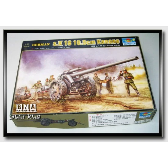 Trumpeter 02305 1/35 German s.K 18 10.5cm Kanone - Military Vehicles & Tanks