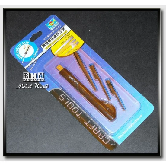 Trumpeter 09909 Mini Razor Saw with 3 Different Blades - Hobby Tools & Supplies
