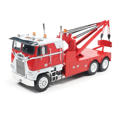 1:43 Scale 1987 Freightliner FLA Tow Truck - Red & White