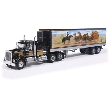1976 Kenworth W900 - Black (same as TR14422) with Trailer